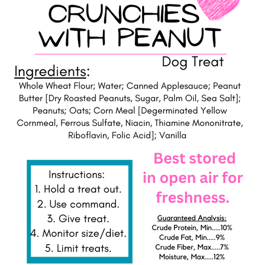 Crunchies With Peanut Dog Biscuits