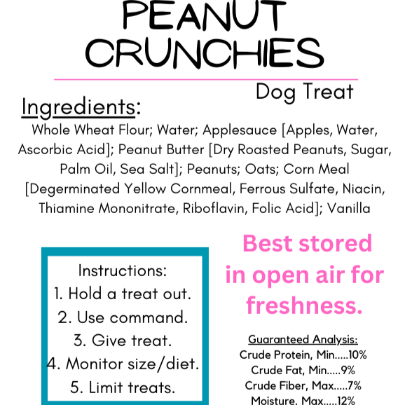 Peanut Crunchies Dog Biscuits